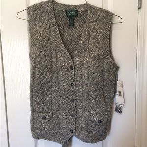 Exclusive Hand Knit Wool Ralph Lauren Vest