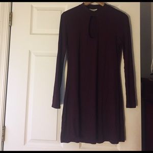 Burgundy dress