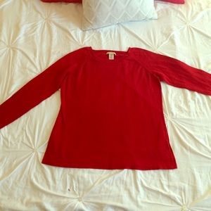 Lightweight Ruby Red Crewneck Sweater - XL