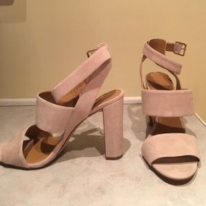 J.Crew suede strappy high heels