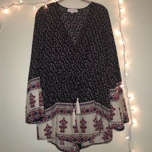 Floral Patterned Romper