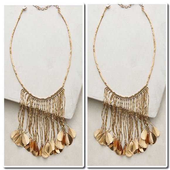 Anthropologie Jewelry - ⚡️FLASH SALE⚡️Anthropologie Rain Petal BibNecklace