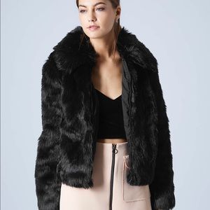 Faux Fur Bomber Jacket