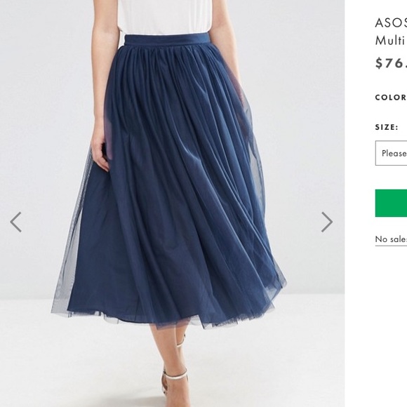 SOLD Asos tulle skirt - Picture 2 of 8