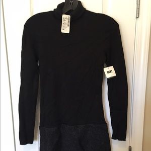 New! DKNY Black 100% Wool Dress