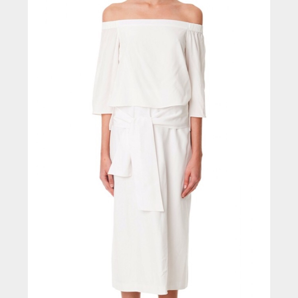 Tibi Heavy Silk Off the Shoulder Dress *HOST PICK* - Picture 2 of 6