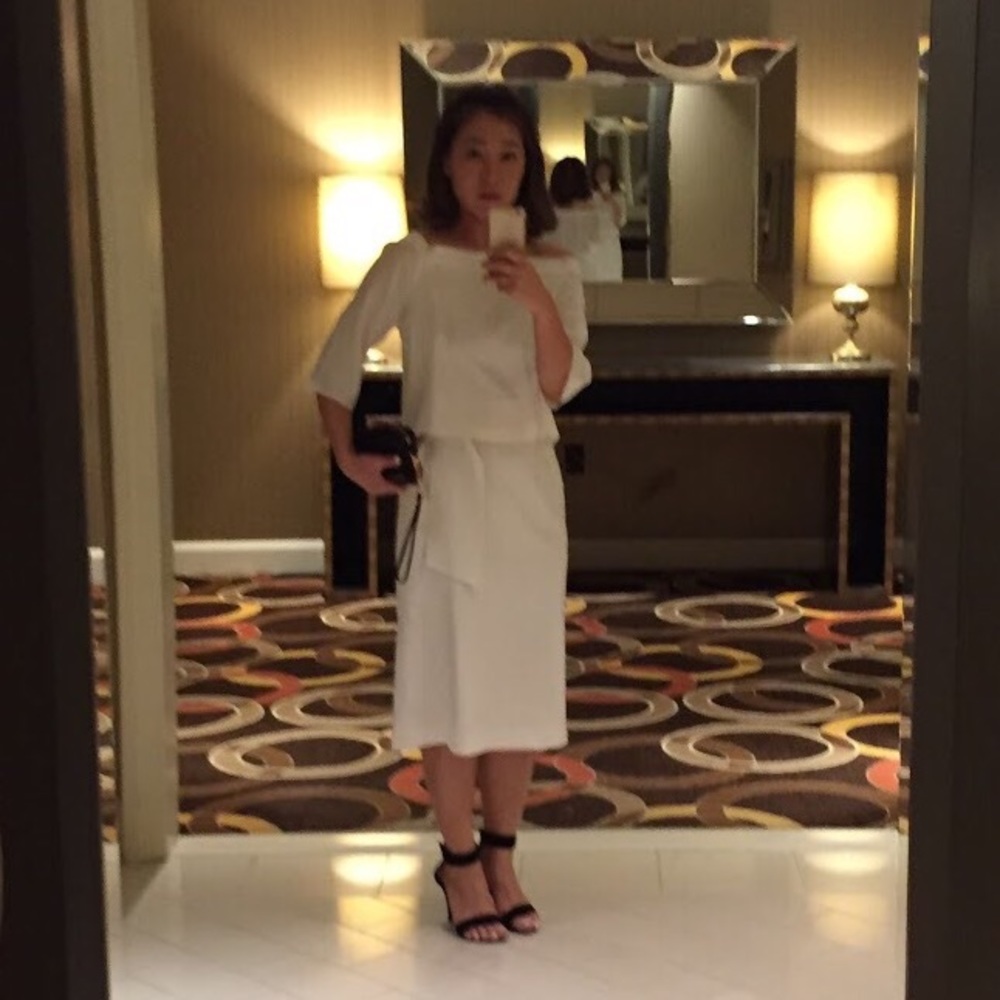 Tibi Heavy Silk Off the Shoulder Dress *HOST PICK* - Picture 5 of 6
