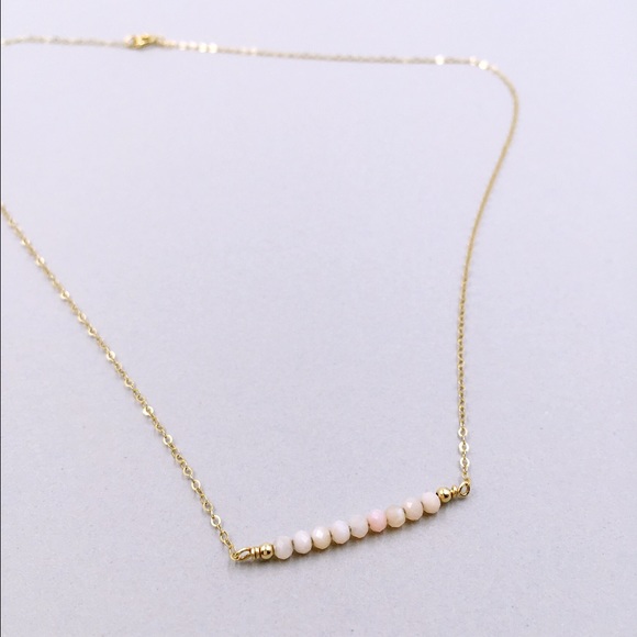 Handmade natural gemstone/marble beads necklace - Picture 2 of 8