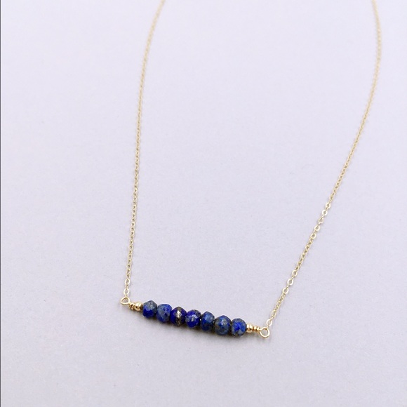 Handmade natural gemstone/marble beads necklace - Picture 6 of 8