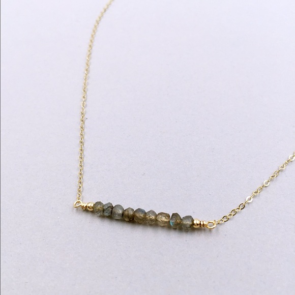 Handmade natural gemstone/marble beads necklace - Picture 8 of 8