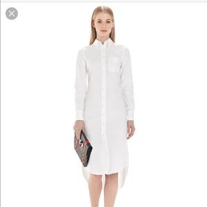 Brooks Brothers white shirt dress; size 8, M