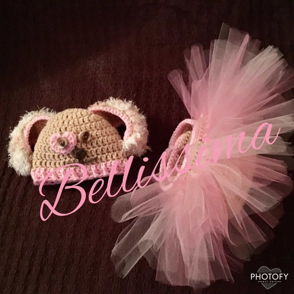 Handmade hat and tutu set