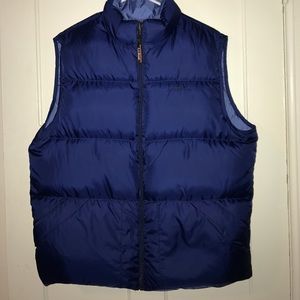 Blue L.L. Bean reversible vest