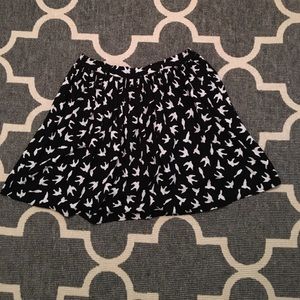 Black and white skirt