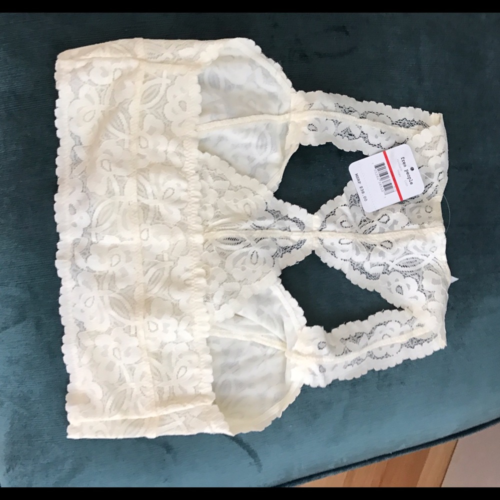Free people lace halter bralette