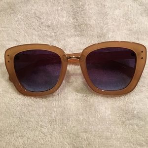 Tahari tan sunglasses