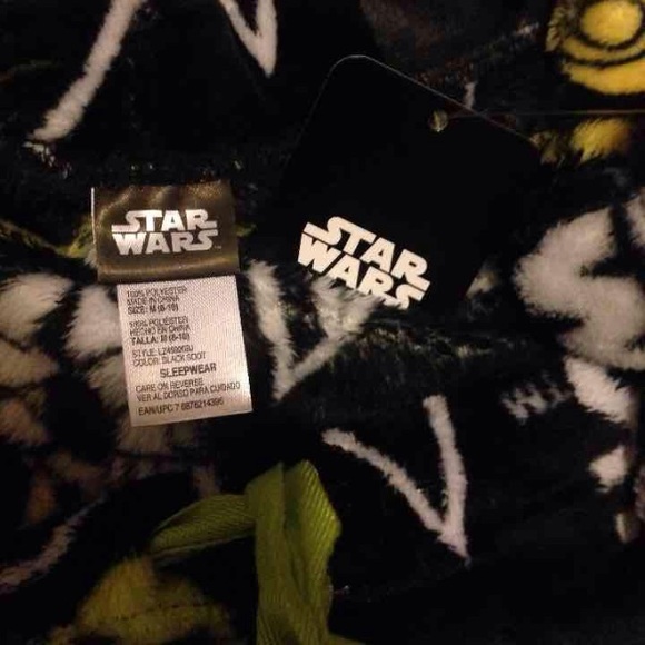 BWT minky plush Star Wars Sleep Pants M - Picture 3 of 4