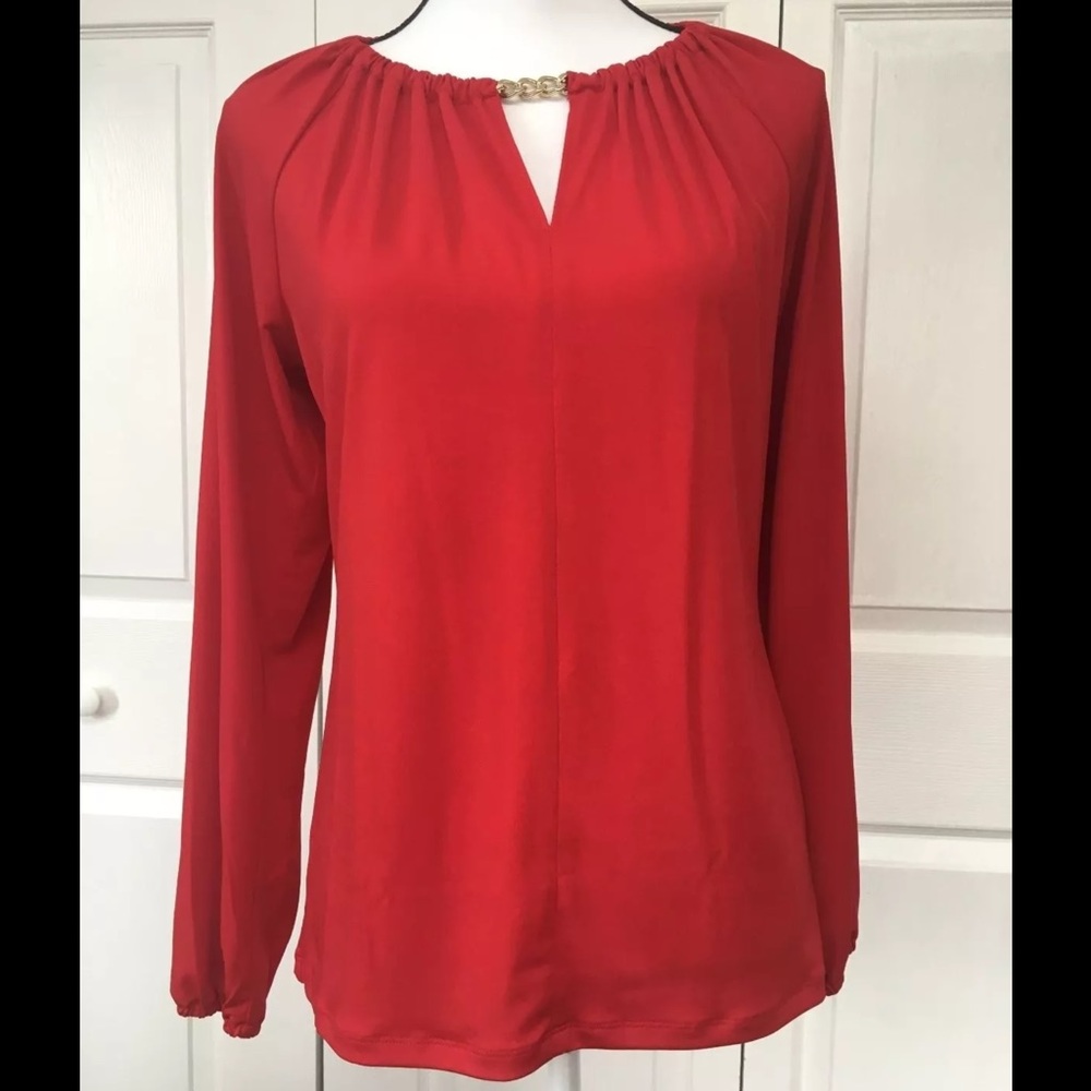 *SOLD* Michael kors women red blaze top