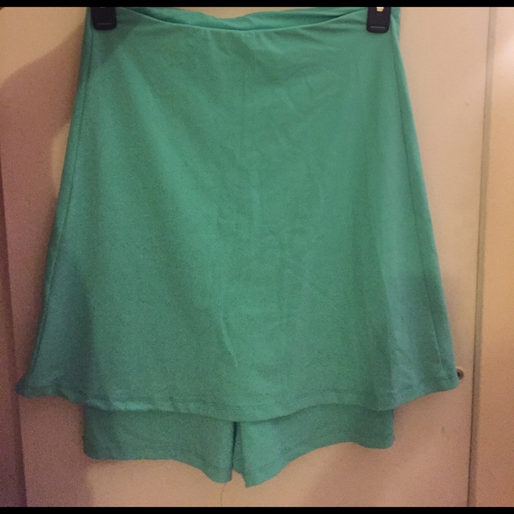 Strapless short set