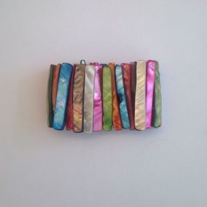 Colorful shell bracelet