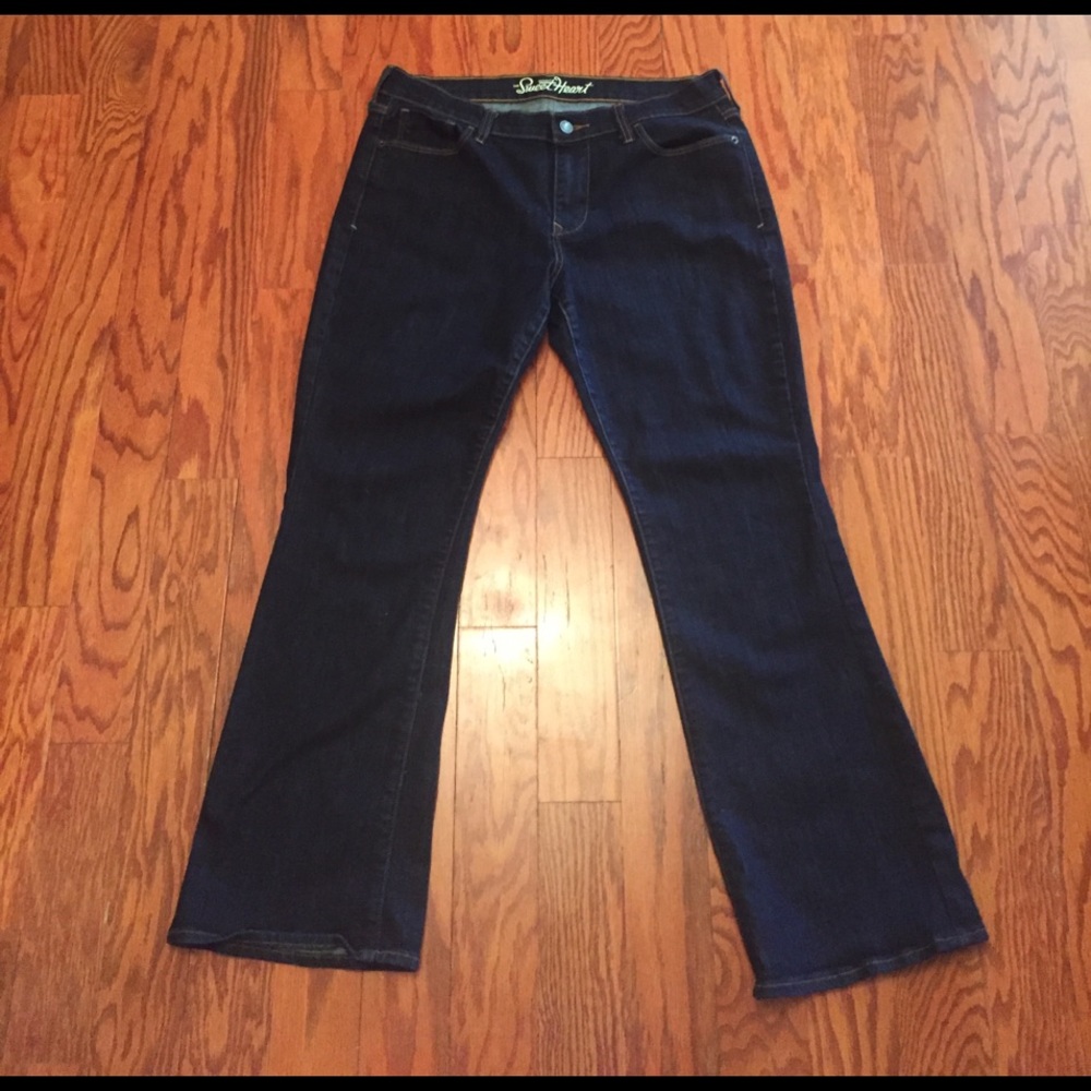 Dark Rinse Straight Leg Jeans