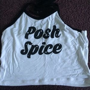 POSH SPICE HALTER CROP 90s SPICE GIRLS