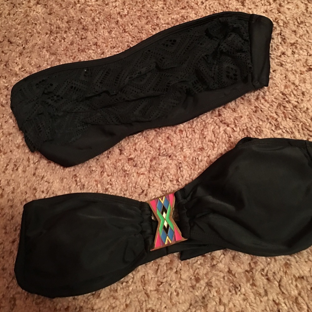 Two bandeau swim tops!