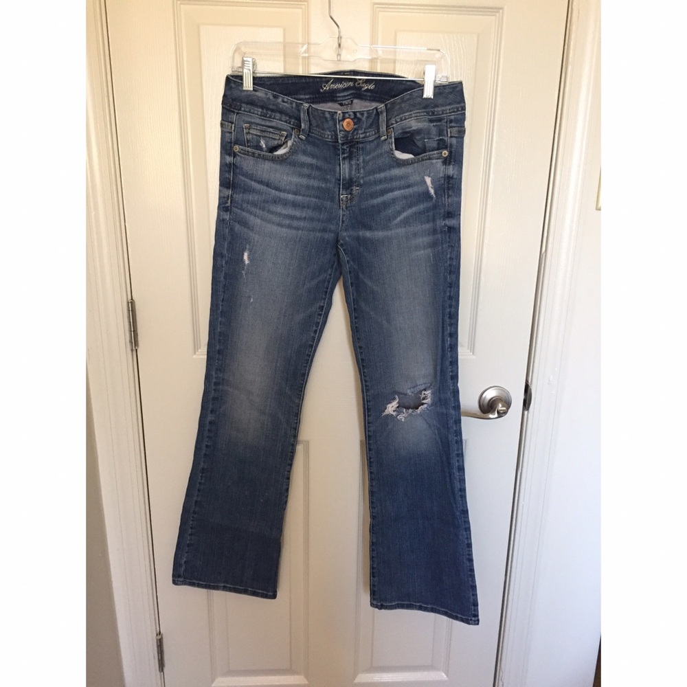 Boot Cut Distressed Denim