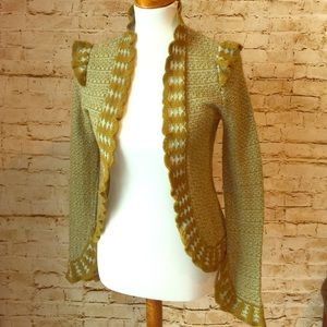 James Coviello sweater cardigan w/ bell sleeve S