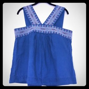 Madewell linen/Cotten blend top