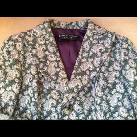 Dana Buchman Embroidered Blazer sz.0P - Picture 3 of 8