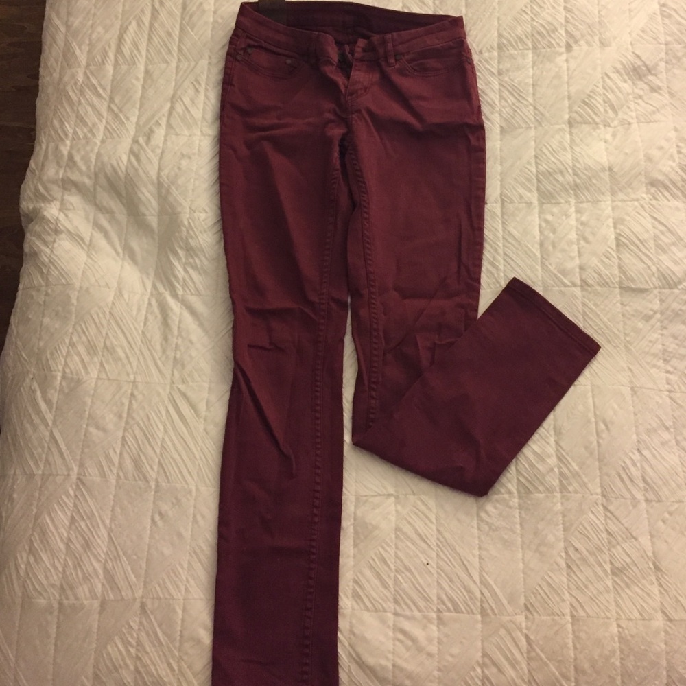 Insight maroon skinny jeans