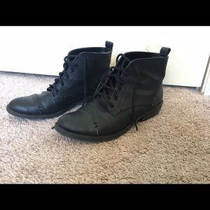 Black Ankle Lace Booties