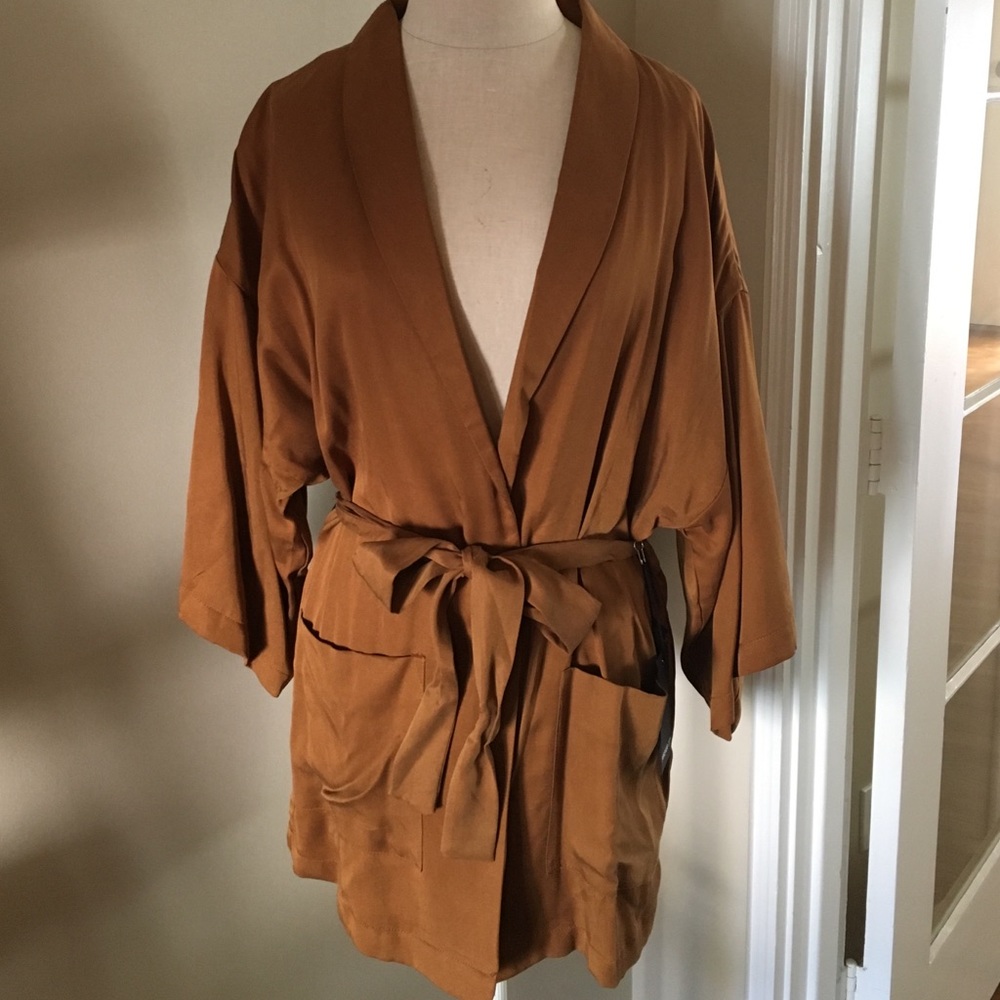 Tie cardigan