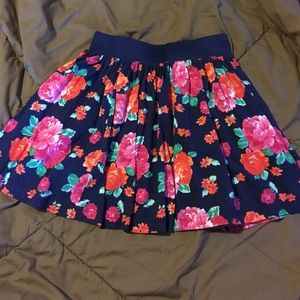 Floral skater skirt