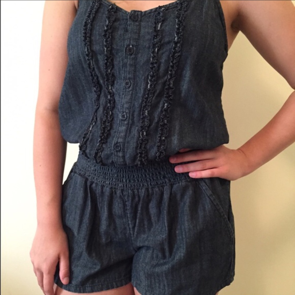 Denim Romper