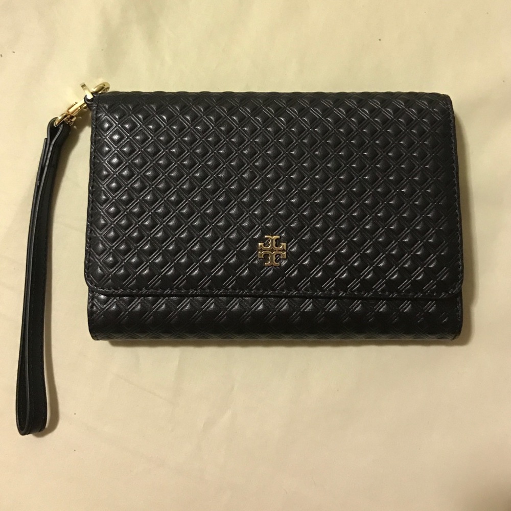 Tory Burch Leather Wristlet