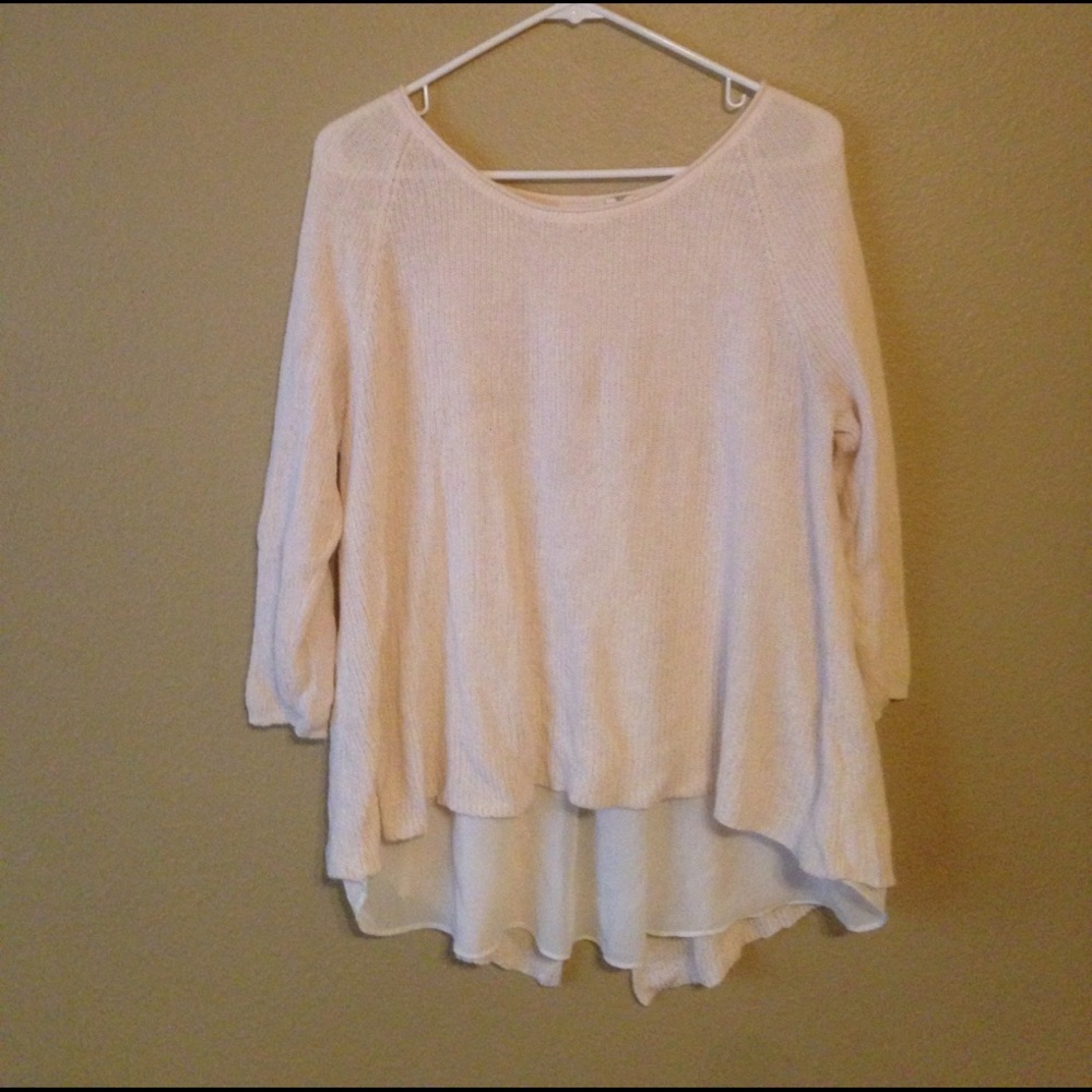 Ivory Flowy Sweater