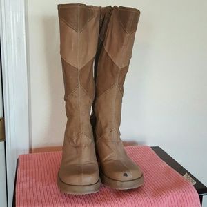 Xhilaration size 8 faux leather mid calf boots.