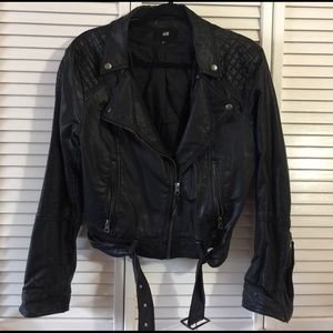 Faux leather jacket