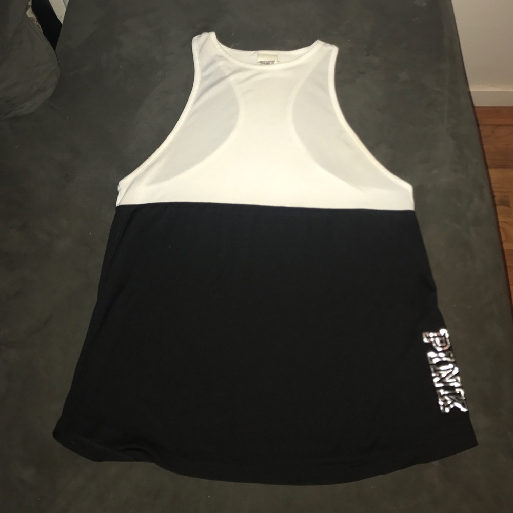 PINK ultimate high neck racerback tank - Picture 2 of 4