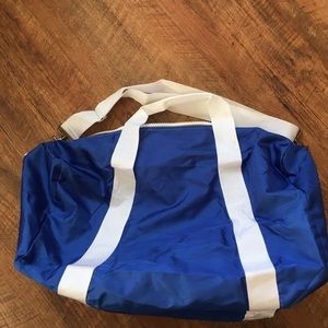 Royal blue duffel gym bag