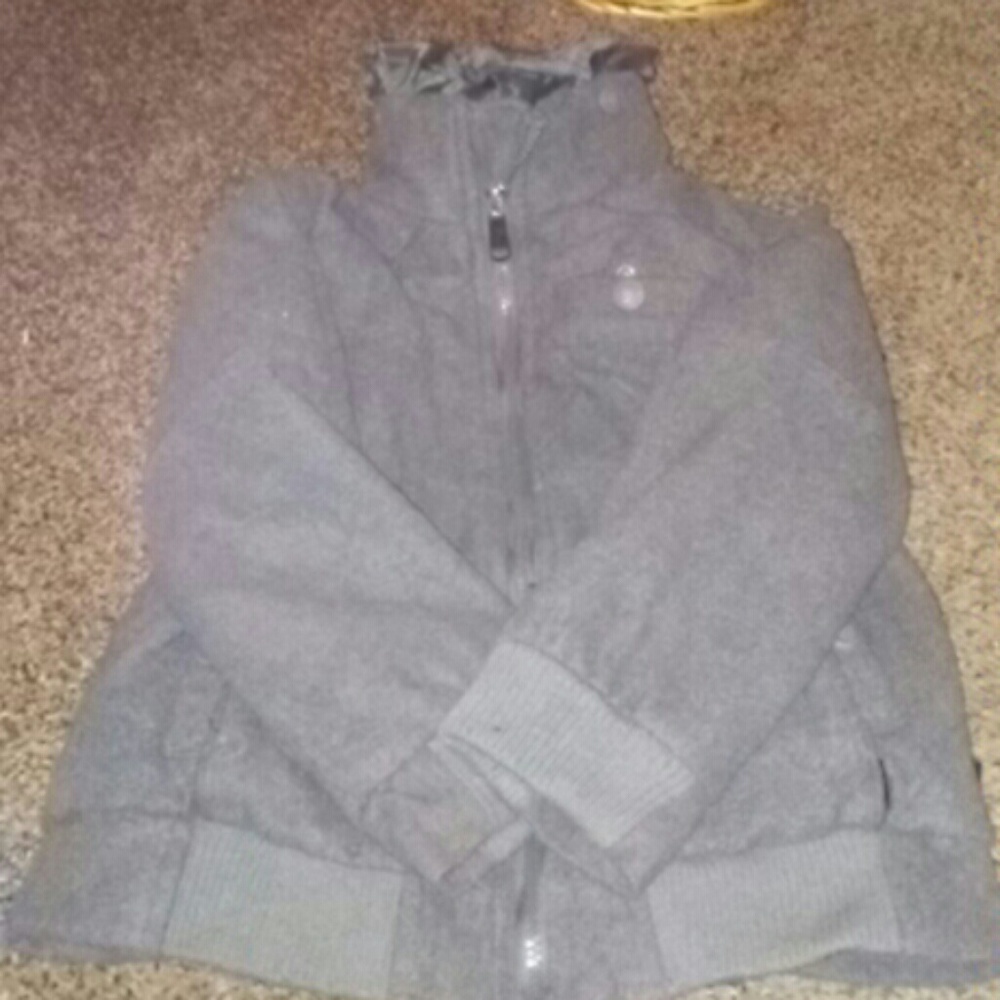 BOYS SPORTIER GRAY JACKET SZ 7/XL
