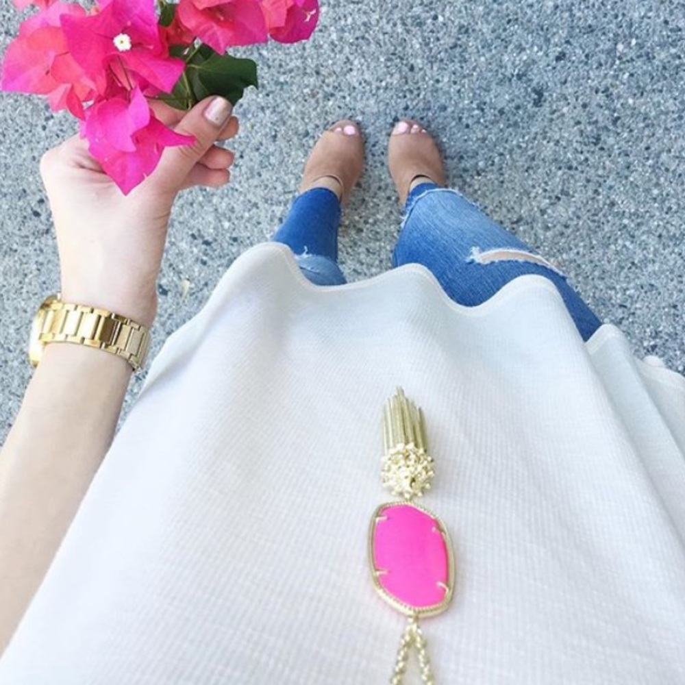 Pink Tassel Necklace