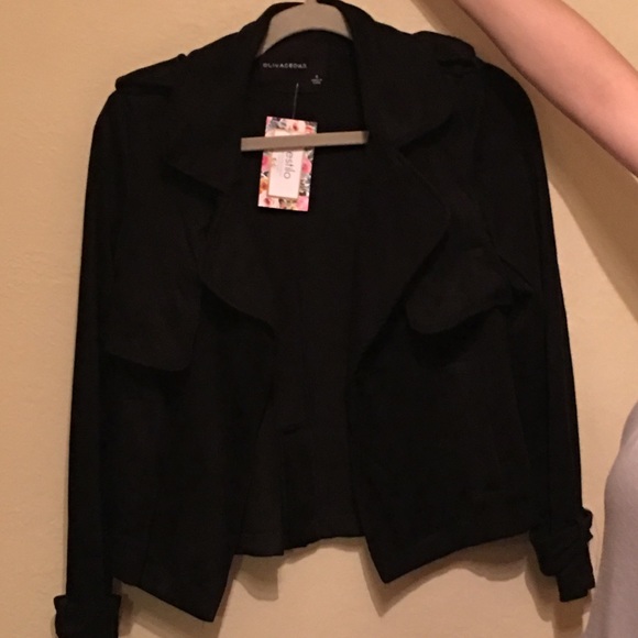 Suede Mel Jacket~Black - Picture 3 of 3