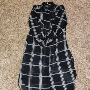 Long button up shirt