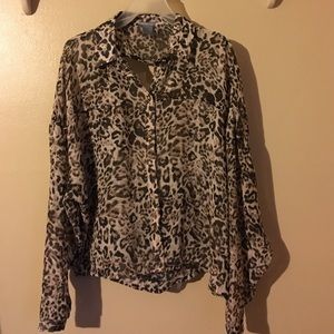 Leopard print top