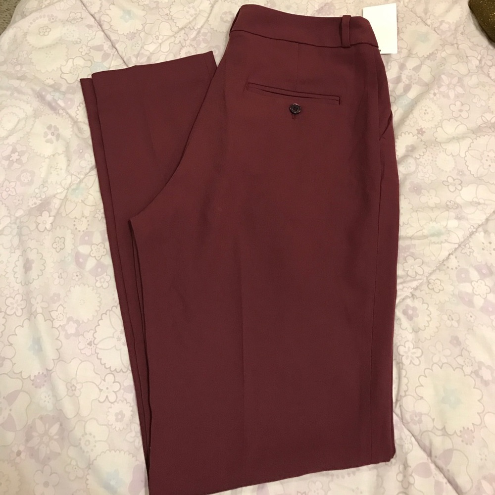 Burnt Burgundy Dress Pants