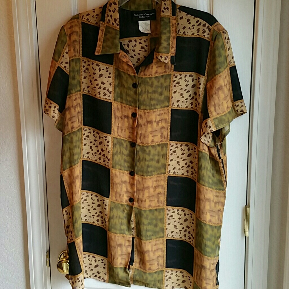 CALIFORNIA CONCEPTS COLLECTION BLOUSE SZ 18