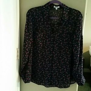 Sheer Button Down, size L